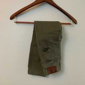Olive Polo Ralph Lauren Kids Distressed Jeans